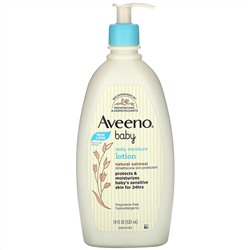 Aveeno, Baby, увлажняющий лосьон для ежедневного применения, без отдушки, 532 мл (18 жидк. унций)