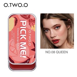 Матовый крем для румян 3в1 O.TWO.O Pick Me 10г (№08 Queen)