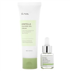 iUNIK, Centella Edition Skin Care Set, Cream & Mini Serum, 2 Piece Set