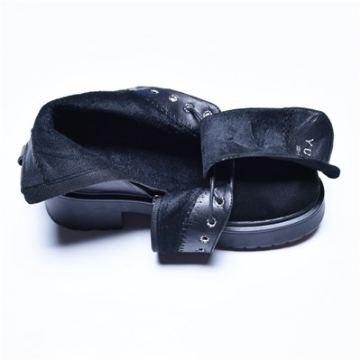 Ботинки женские Y*ufа Black без меха арт 236-1-1