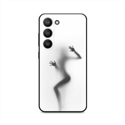 Матовый силиконовый чехол Девушка в душе на Samsung Galaxy S23 5G