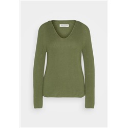 Marc O'Polo - LONGSLEEVE V NECK - Вязаный свитер - зеленый