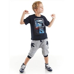 MSHB&G T-rex Info - футболка для мальчика, комплект с шортами и капри