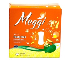 Прокладки гигиенические ежедневные  MEGGI Panty Deo Липовый цвет 60шт