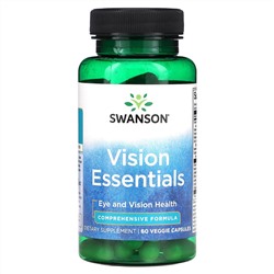 Swanson, Vision Essentials, 60 растительных капсул