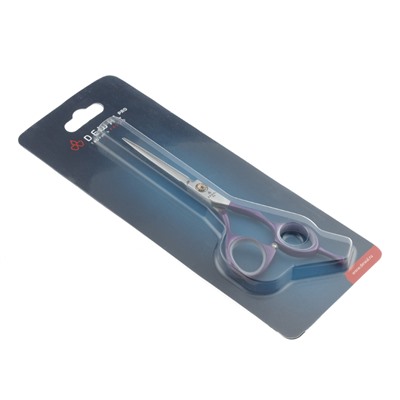 Парикмахерские ножницы DEWAL COLOR STEP прямые  5,5", фиолетовые DEWAL MR-ML55-PR