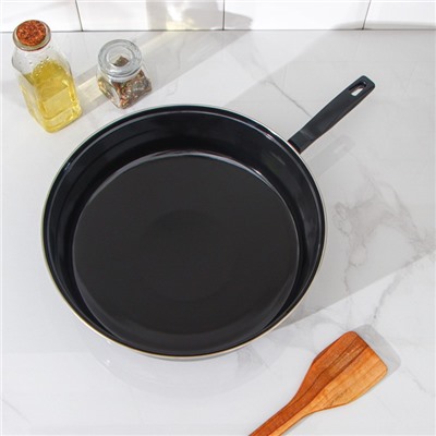 Сковорода- гриль Healthy grill, d=33 см, эмалированное покрытие, цвет чёрный
