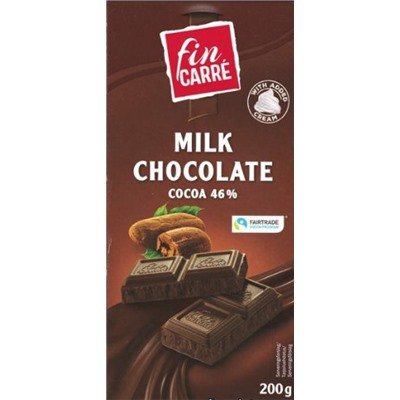 Шоколад Fin carre  (какао бобы) 200 гр