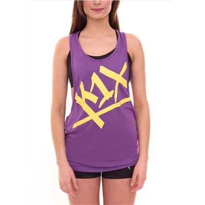 К1Х | Kickz Wmns Tear it Up Tank Top Женская летняя рубашка 6700-0072/6204 Фиолетовый/Желтый