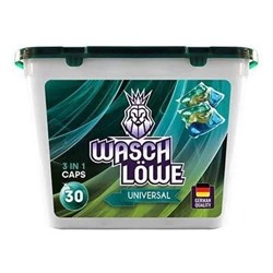 Капсулы д/стирки Wasch Löwe универсальные Washing capsules TriCaps 30шт*15гр (8уп/короб)
