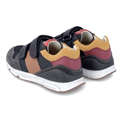 Biomecanics - sneakers altas - cuero - negro y camel