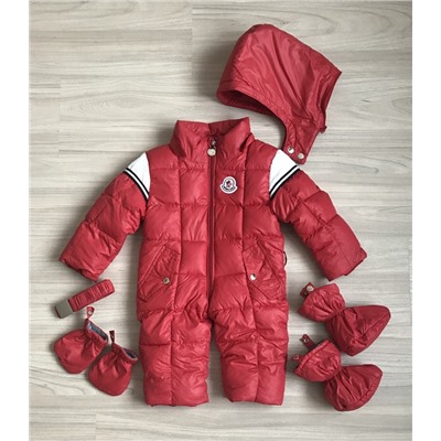 М.1707 Комбинезон Moncler красный (68,74,80,86)