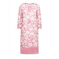 Платье с цветочным рисунком, цвет светло-розовый