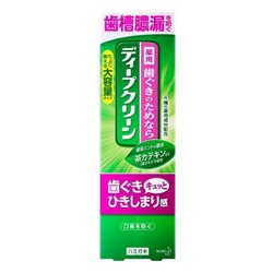 KAO DEEP CLEAN Профилактическая зубная паста с фтором и катехином чая, ар. зеленого чая и мяты 160гр