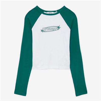 Camiseta - 100% algodón - verde y blanco