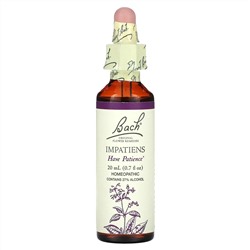 Bach, Original Flower Remedies, Impatiens, 20 мл (0,7 жидк. Унции)