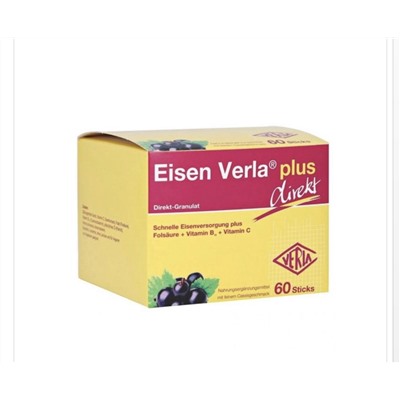 Железо Verla Eisen Verla® plus direkt- прямые стики в гранулах 30 шт