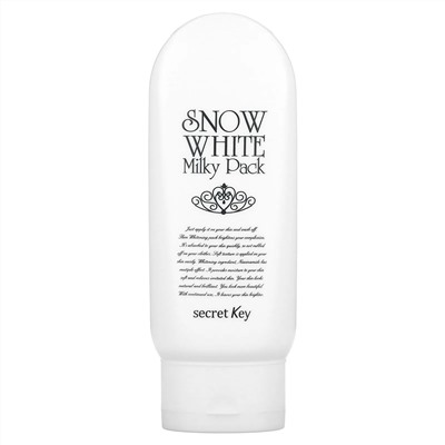 Secret Key, Snow White Milky Pack, отбеливающая маска, 200 г (7,05 унции)