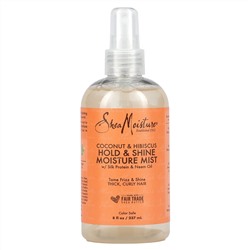 SheaMoisture, Hold & Shine Moisture Mist with Silk Protein & Neem Oil, Coconut & Hibiscus , 8 fl oz (237 ml)