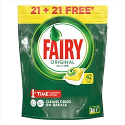 Fairy Lemon капсулы для посудомоечной машины -  42 капсулы