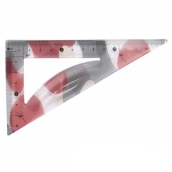 * Треугольник пластик прозрачный, 30 градусов, 13 см, гибкий, цвет с рисунком Military КОКОС 216168