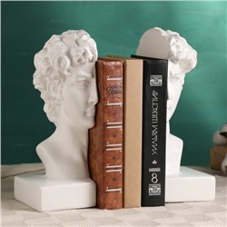 Подставка для книг "Бюст Давида" набор, белый, 25см