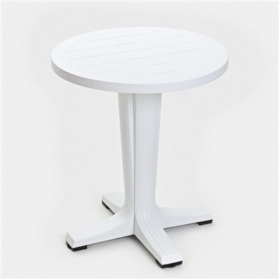 Набор садовой мебели "Прованс": стол круглый диаметр 65 см + 2 кресла, белый