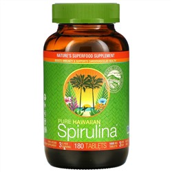 Nutrex Hawaii, Pure Hawaiian Spirulina, 1000 мг, 180 таблеток