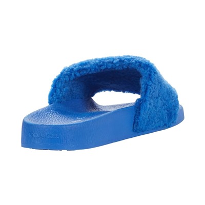 COACH Curly Shearling Pool Slide