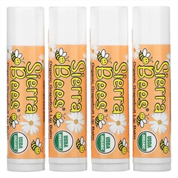 Sierra Bees, Органические бальзамы для губ, грейпфрут, 4 в упаковке, 4,25 г каждый