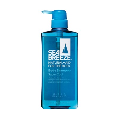 SHISEIDO Гель для душа SEA BREEZE СУПЕР охлаждающий дезодорирующий аромат мяты 600 мл бутылка с дозатором