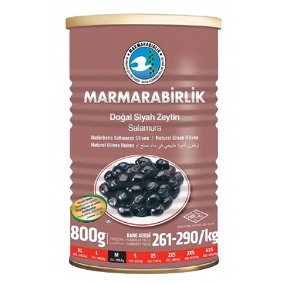 Маслины "Marmarabirlik" 0,8 кг М-261-290 вакуум 1/12 (розовая уп.)