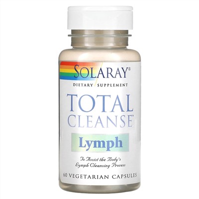 Solaray, Total Cleanse для лимфы, 60 вегетарианских капсул