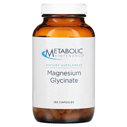 Metabolic Maintenance, глицинат магния, 180 капсул