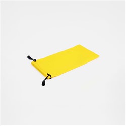 Футляр для очков на затяжке, ФАСОВКА 20 ШТ, 9 х 17.5 см, плотность 190гр/м², цвет жёлтый