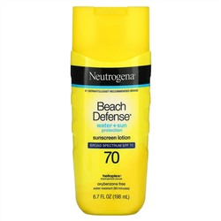 Neutrogena, Солнцезащитный лосьон Beach Defense, SPF 70, 198 мл (6,7 жидк. Унции)