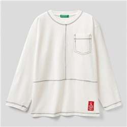 T-Shirt - 100% Baumwolle - aus Jersey-Stoff - cremefarben