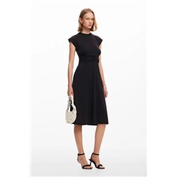 Ruched midi dress