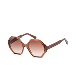 Ferragamo Women's Brown Geometric Sunglasses, Ferragamo