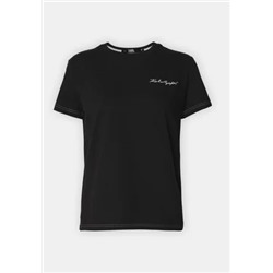 KARL LAGERFELD - SIGNATURE TEE - Базовая футболка - черный