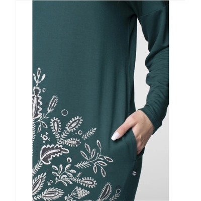 Женское платье домашнее LHD 802 19/20 зеленый, KEY (Польша)