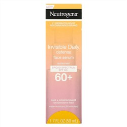 Neutrogena, солнцезащитная сыворотка, ежедневная невидимая защита, SPF 60+, 50 мл (1,7 жидк. унции)