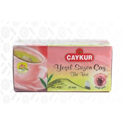 Чай зеленый "Caykur" Yesil Suzen с ароматом яблока 25 шт (пакетир.)