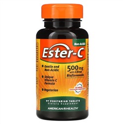 American Health, Ester-C, 500 мг, 90 вегетарианских таблеток