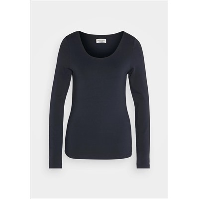 Marc O'Polo - LONG SLEEVE WIDE BALLERINA DOUBLE LAYERED BODY - Рубашка с длинными рукавами - темно-синий