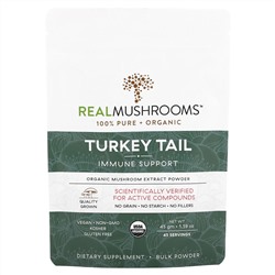 Real Mushrooms, Индейка, порошок экстракта органических грибов, 45 г (1,59 унции)