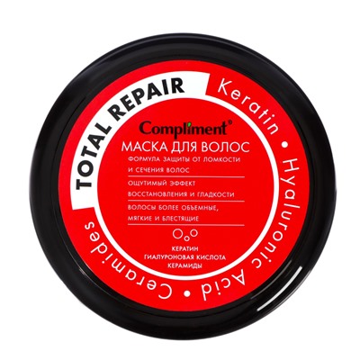Маска для волос Compliment Total Repair "Полное восстановление" для ломких и сухих волос, 500 мл