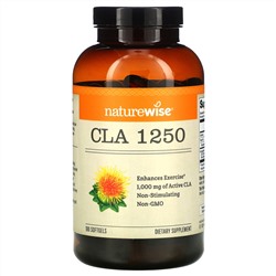 NatureWise, CLA 1250, 1,000 mg, 180 Softgels