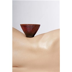 Пиала 100 мл керамическая с глазурью чашка с рисунком для чайной церемонии "Вкус солнечного света" Nothing Shop #902414