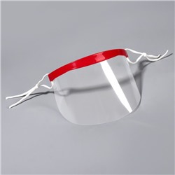 Маска для защиты лица при стрижке, 50 сменных масок, 9 × 18,5 см, цвет красный